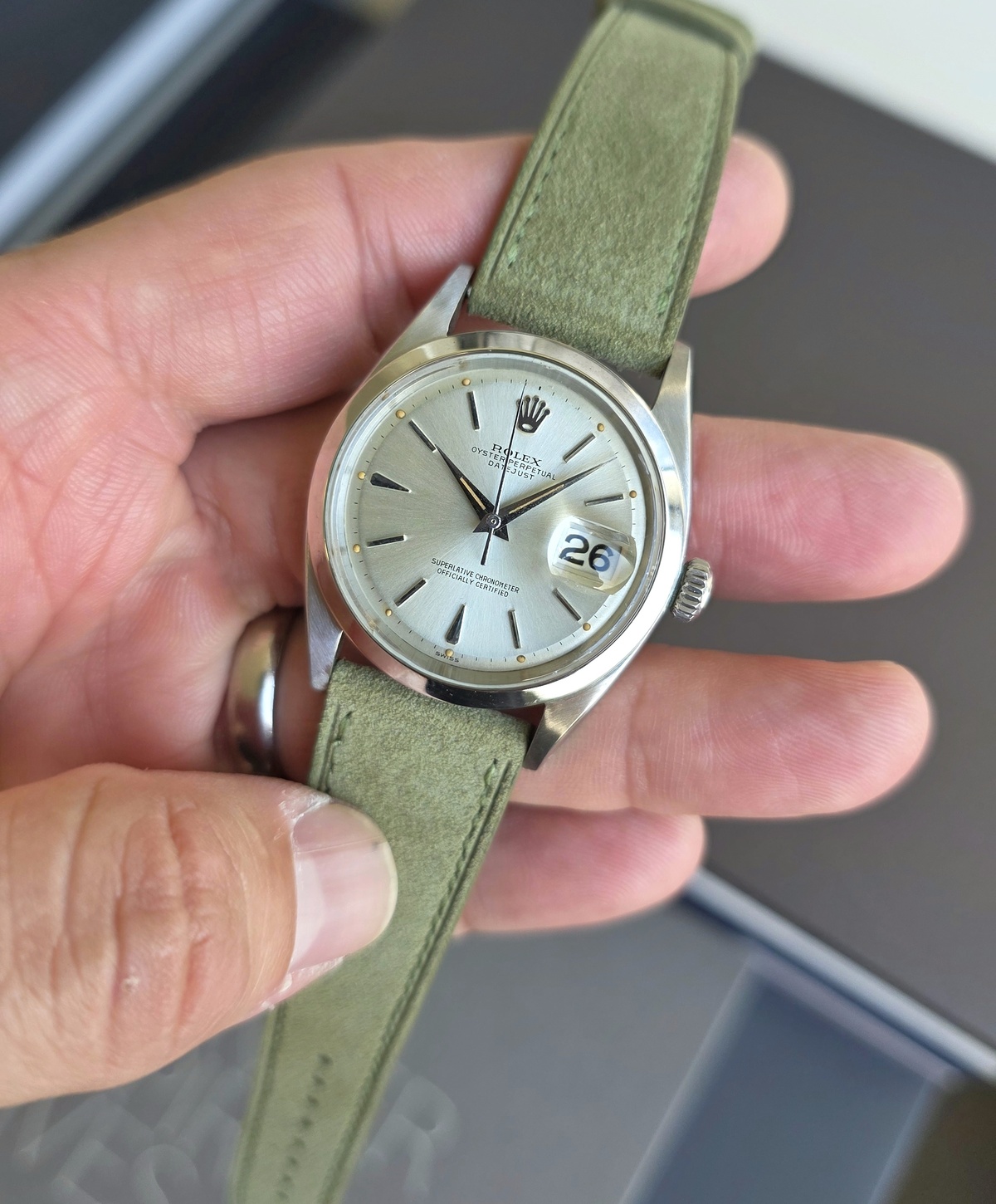 Rolex Datejust 1600 dauphine hands 1961