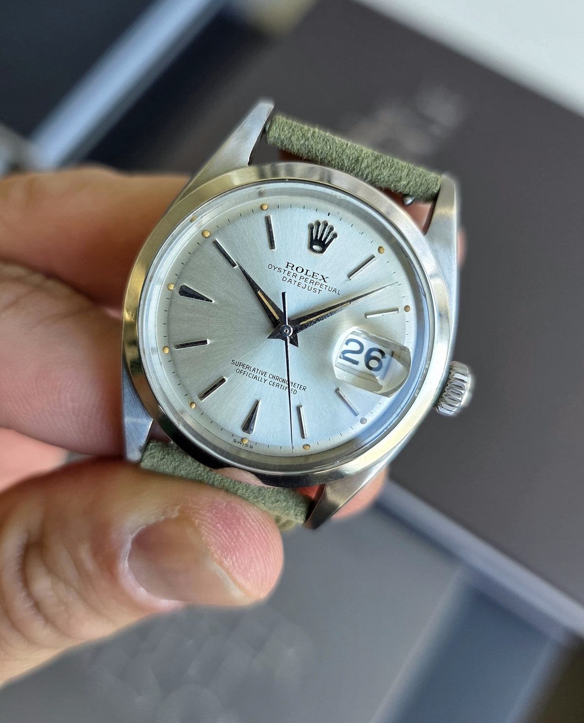 Rolex Datejust 1600 dauphine hands 1961