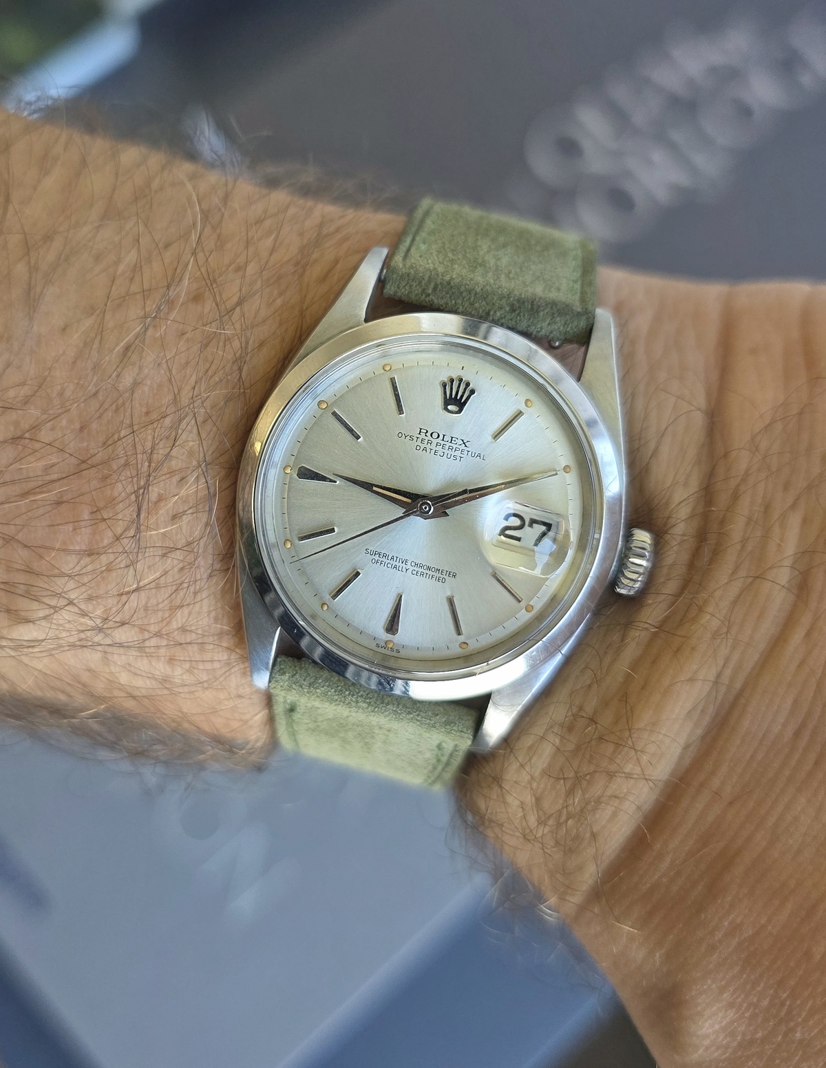 Rolex Datejust 1600 dauphine hands 1961