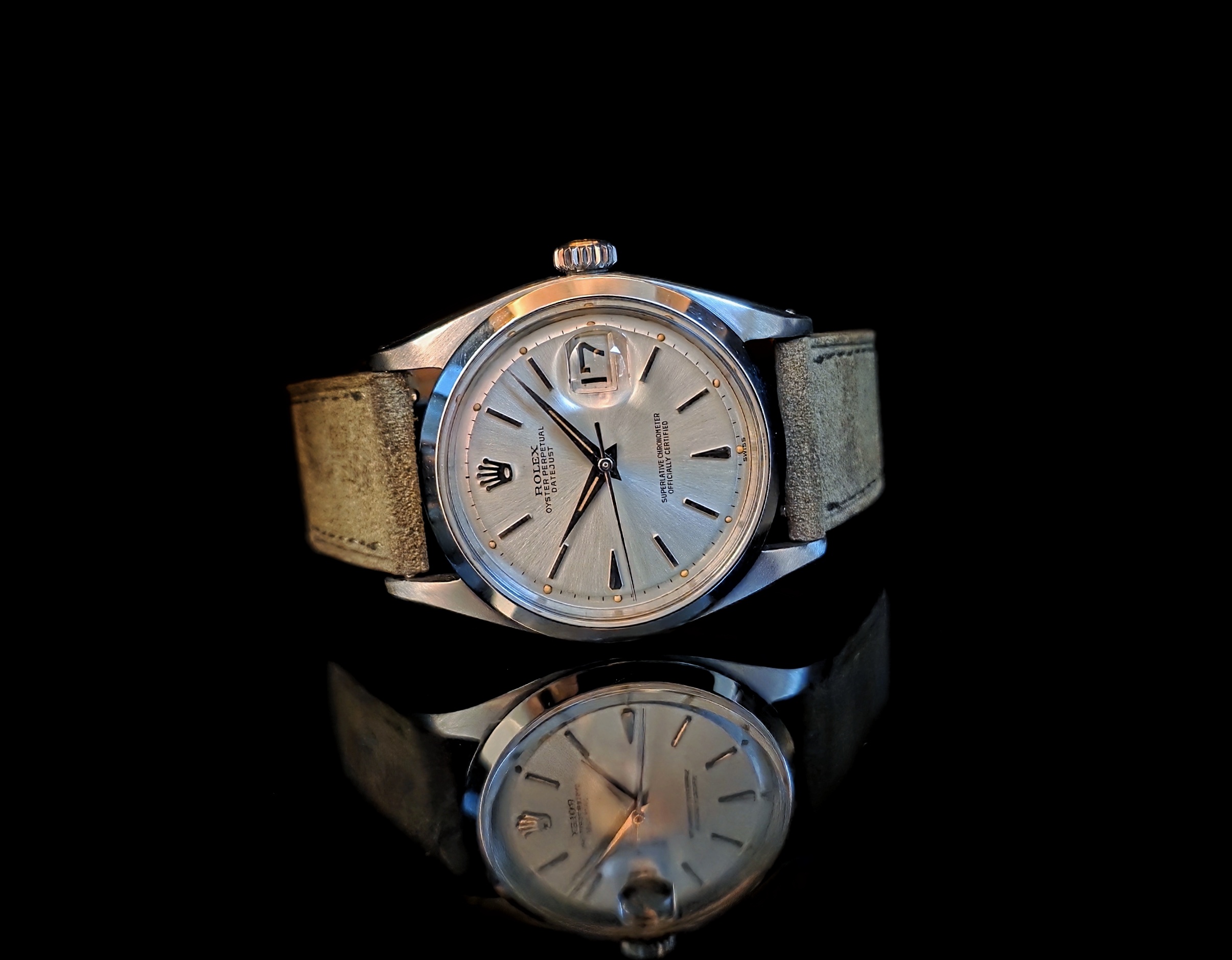 Rolex Datejust 1600 dauphine hands 1961