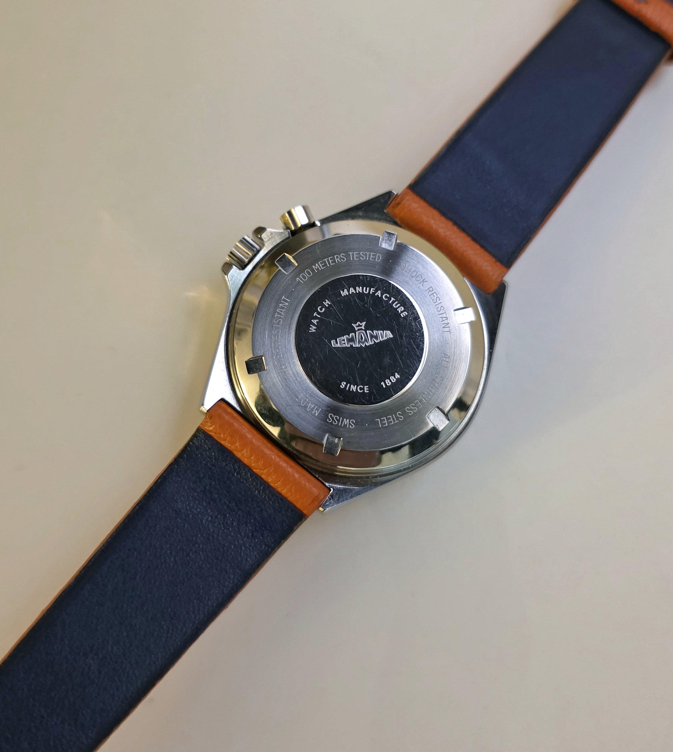 Chronographe Lemania Regatta 9856 70s Yachting vintage