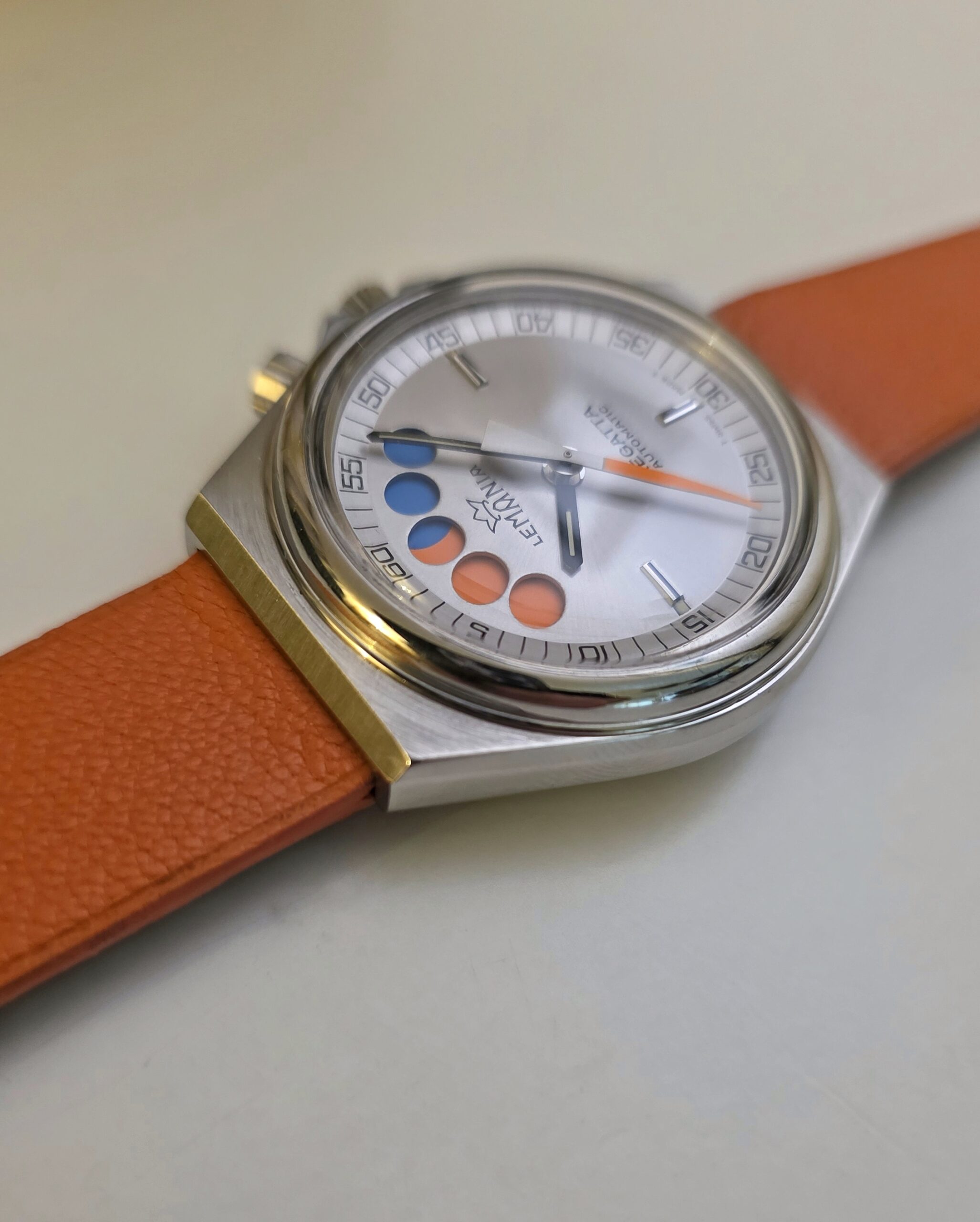 Chronographe Lemania Regatta 9856 70s Yachting vintage