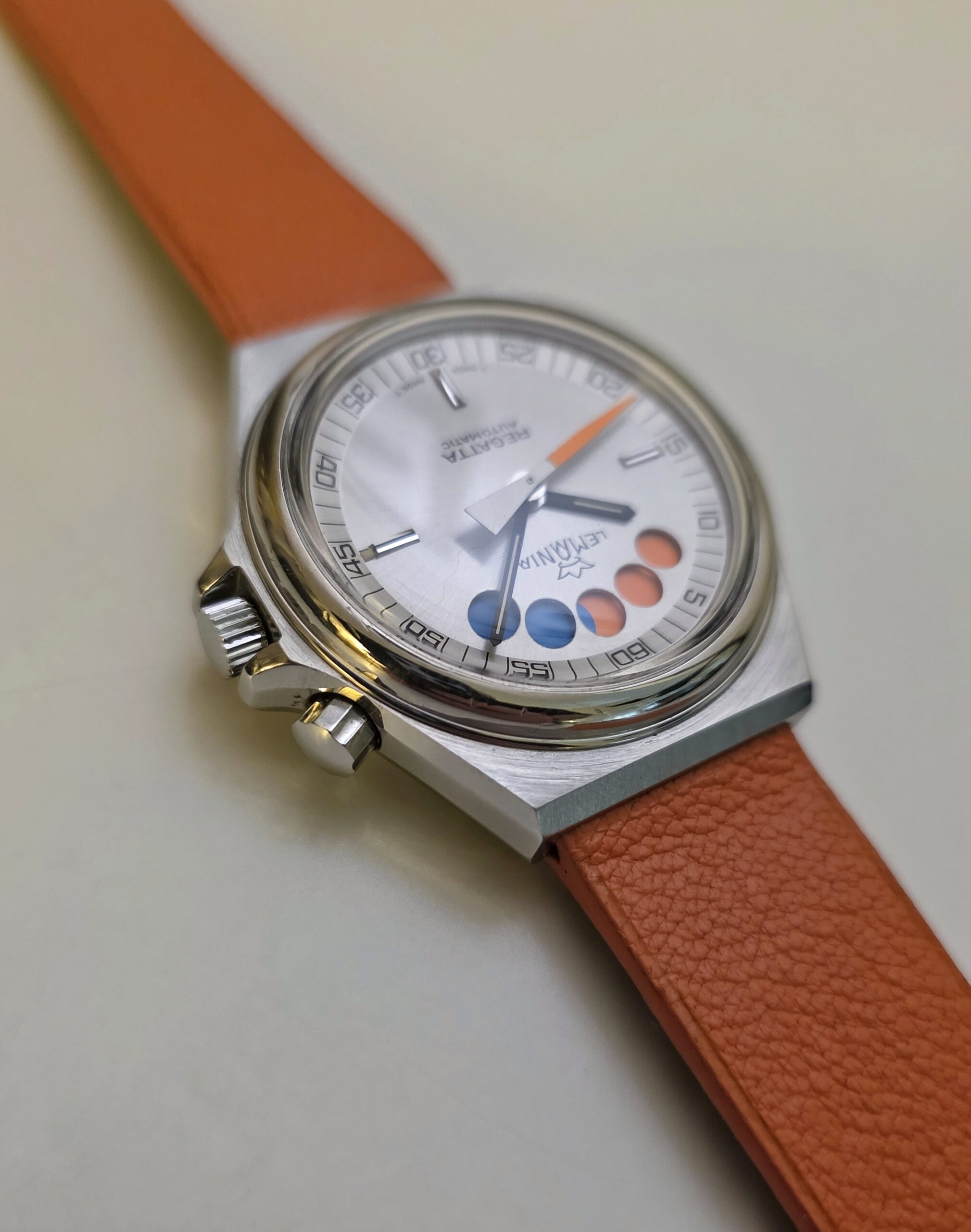 Chronographe Lemania Regatta 9856 70s Yachting vintage