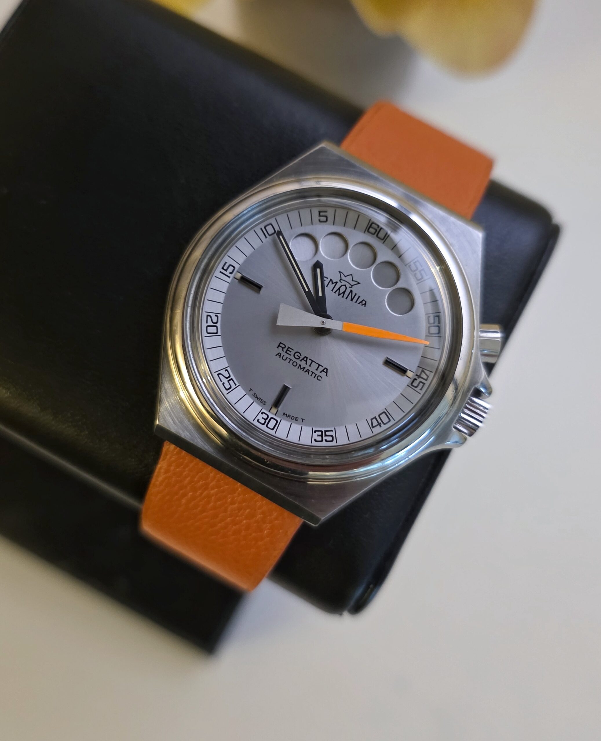 Chronographe Lemania Regatta 9856 70s Yachting vintage