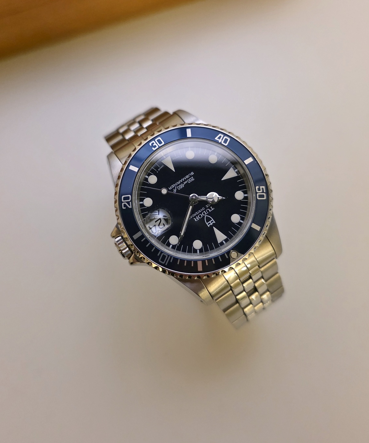 Tudor Submariner 75090 mid size Blue dial jubilee 1993