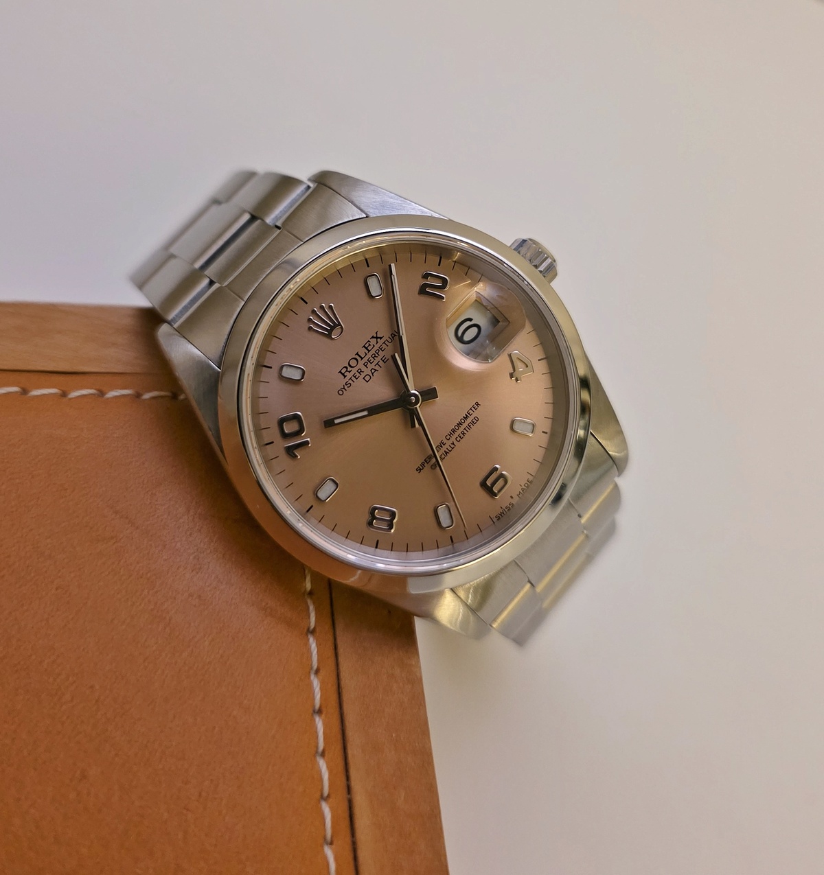 Rolex Oyster Perpetual Date 15200 Salmon Full set 2004