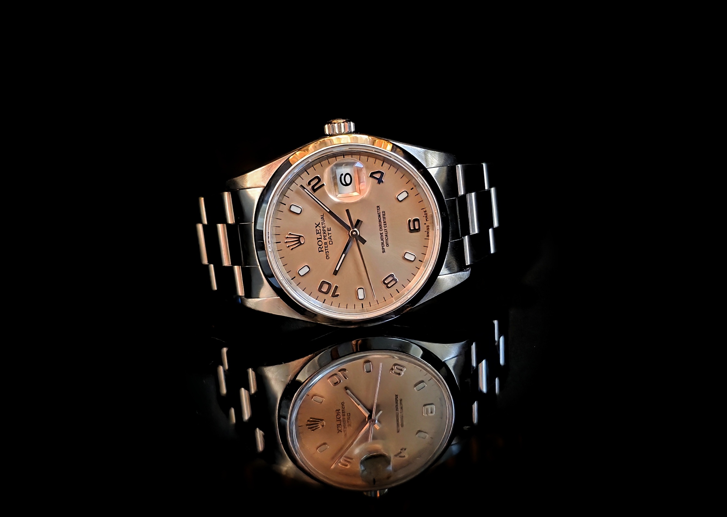 Rolex Oyster Perpetual Date 15200 Salmon Full set 2004