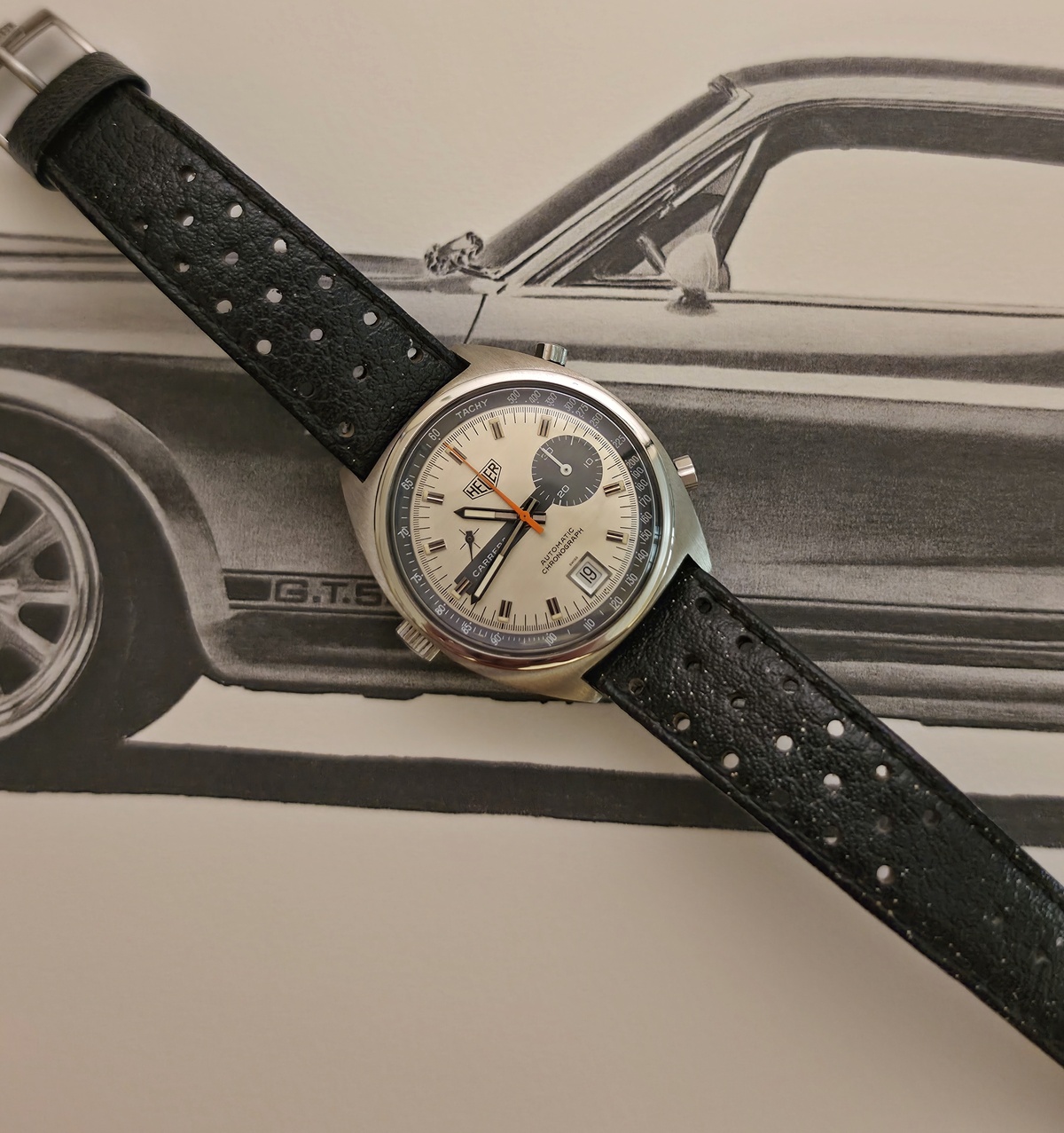 Heuer Carrera 1553S 1972 Caliber 15