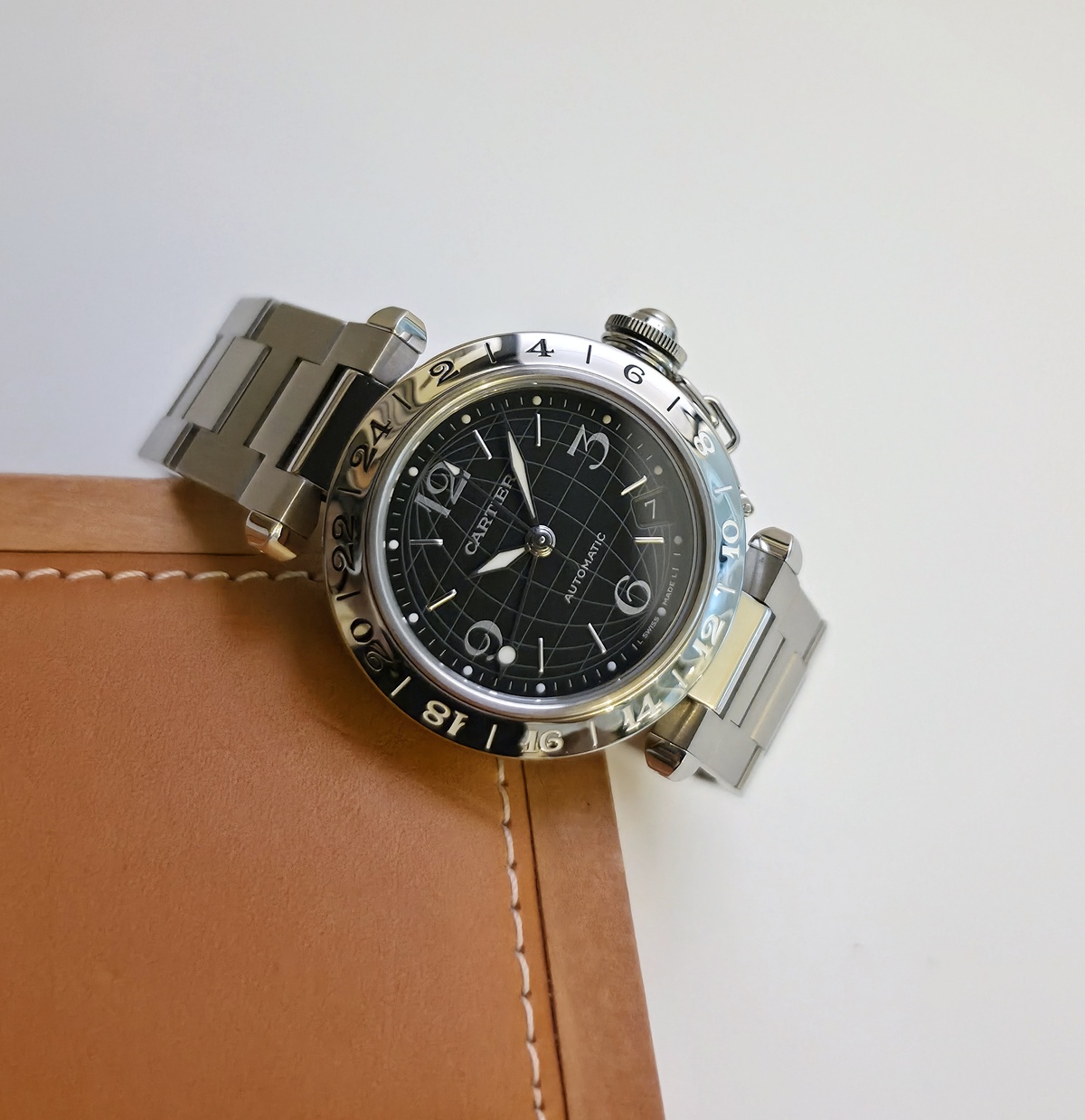 Cartier PASHA GMT Full set 2007 W31079M7