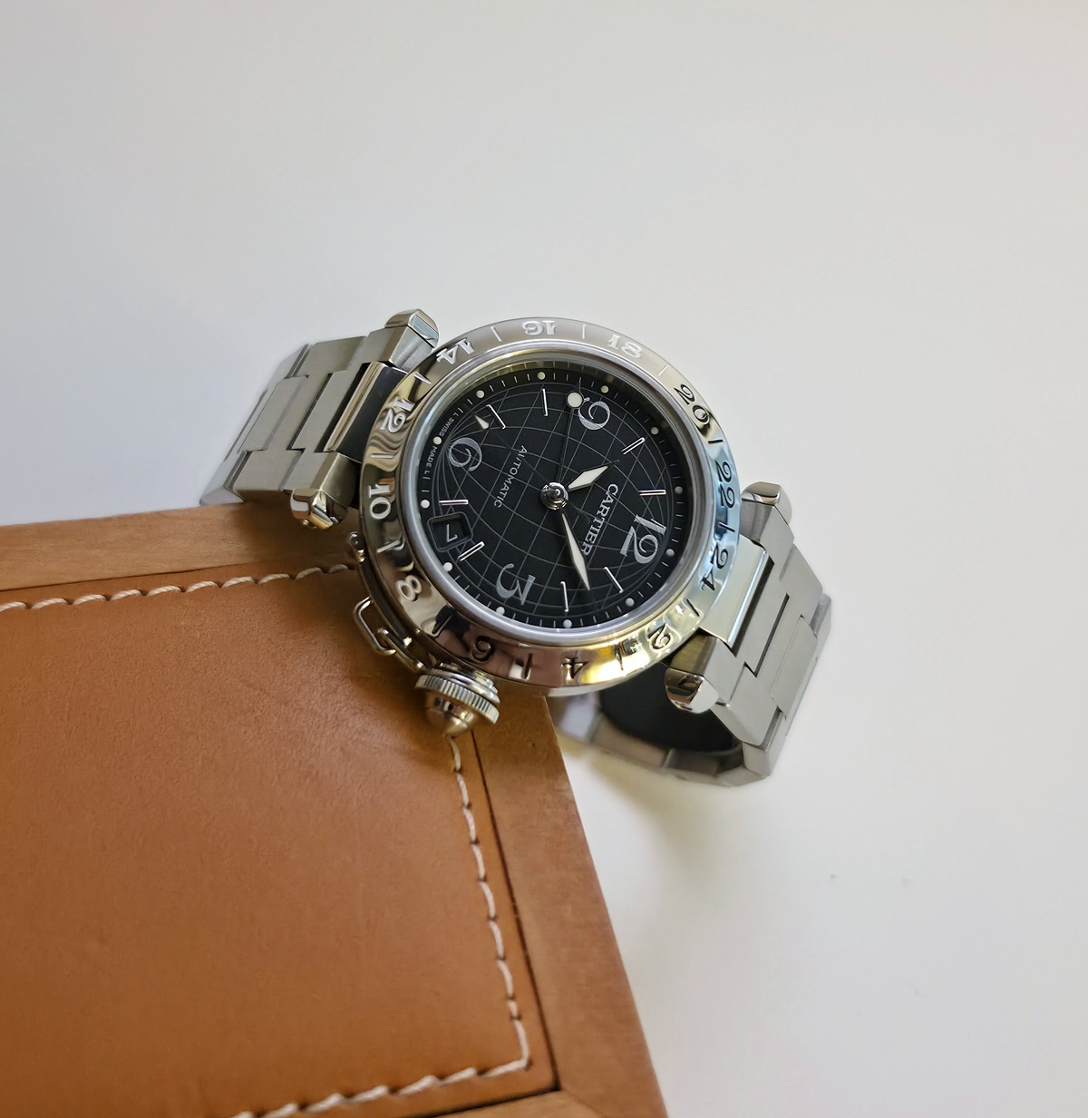 Cartier PASHA GMT Full set 2007 W31079M7