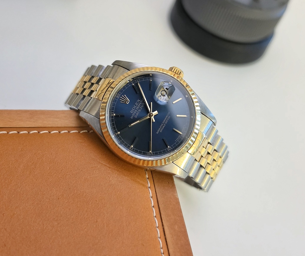 Rolex Datejust 16233 Two Tone Blue dial 1993