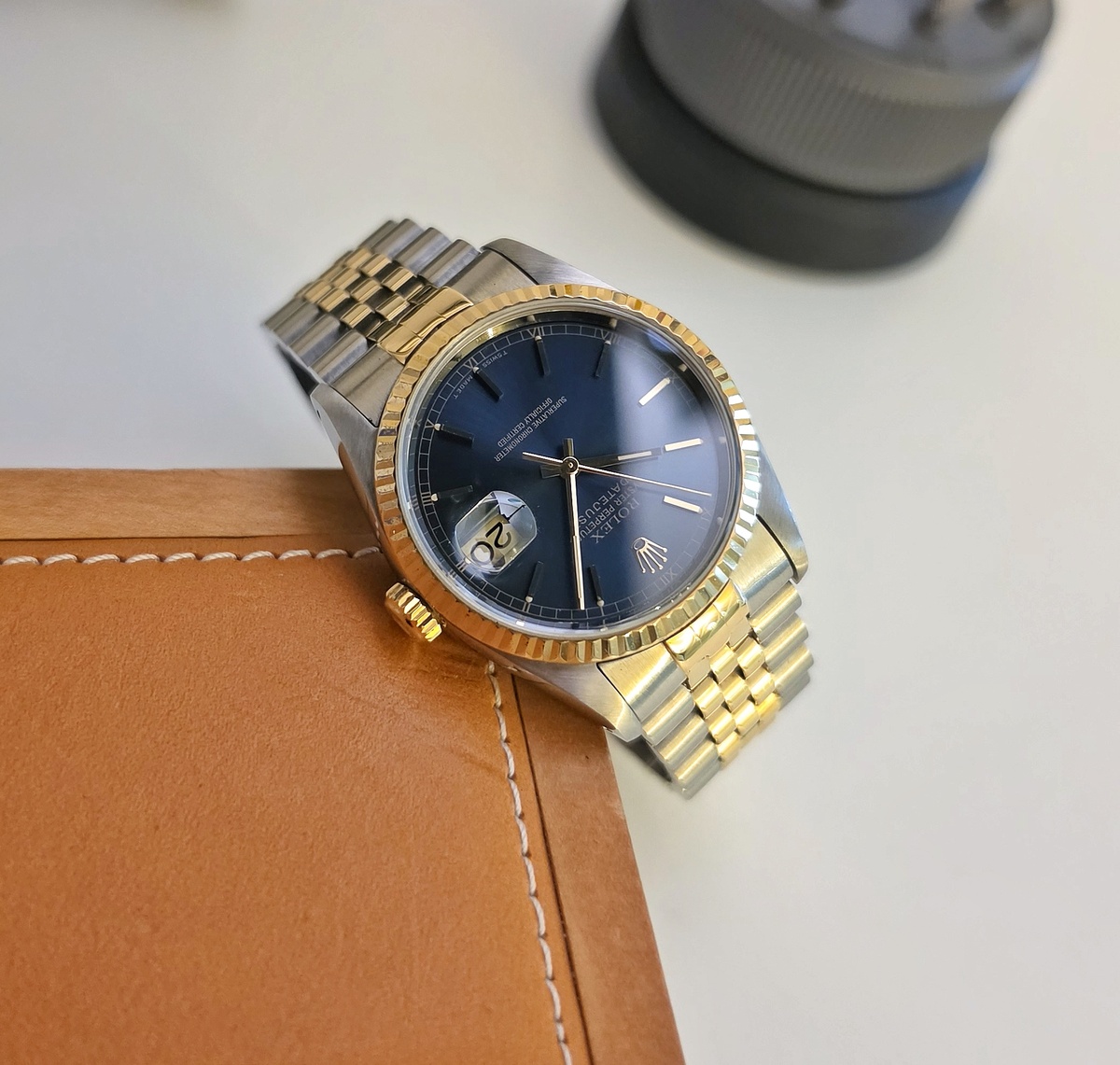Rolex Datejust 16233 Two Tone Blue dial 1993