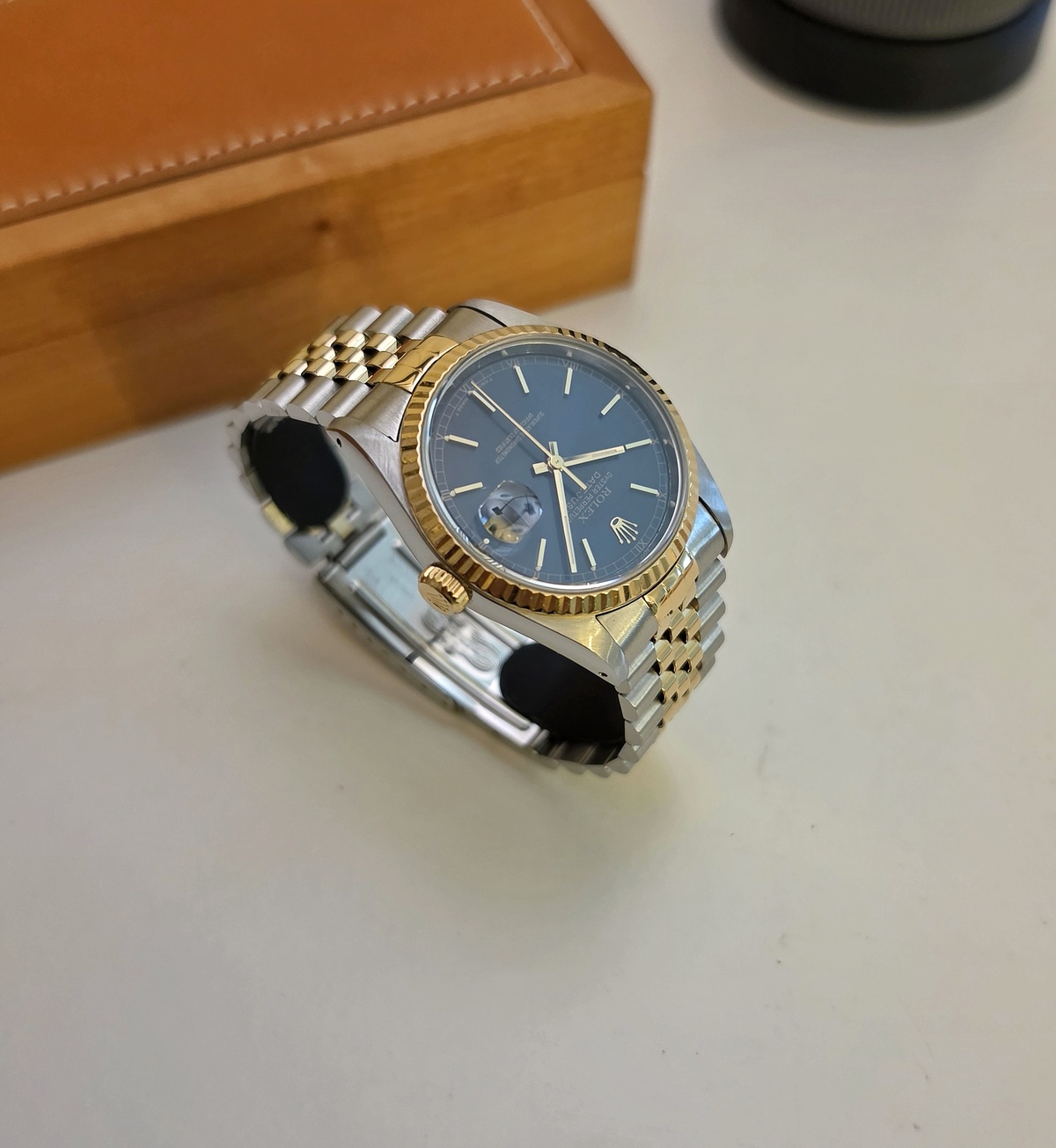 Rolex Datejust 16233 Two Tone Blue dial 1993