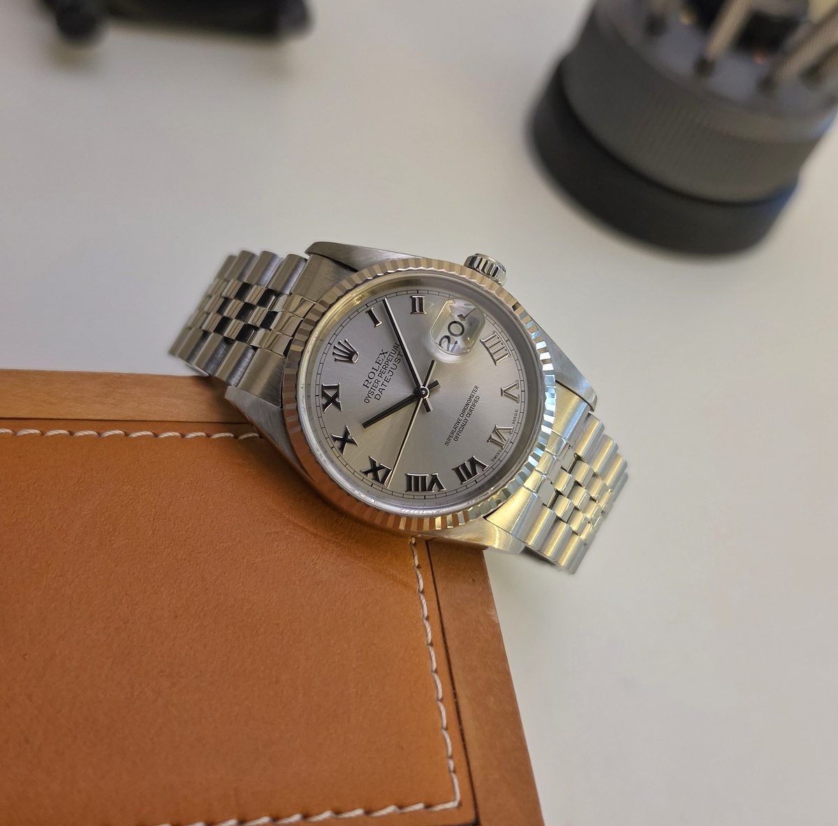 Rolex Datejust 16234 Silver Roman dial 2000 36mm
