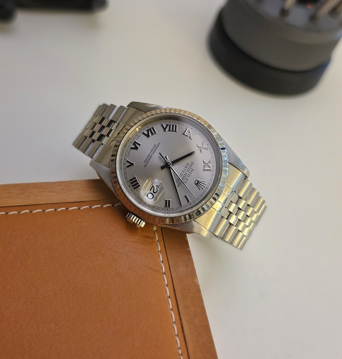 Rolex Datejust 16234 Silver Roman dial 2000 36mm