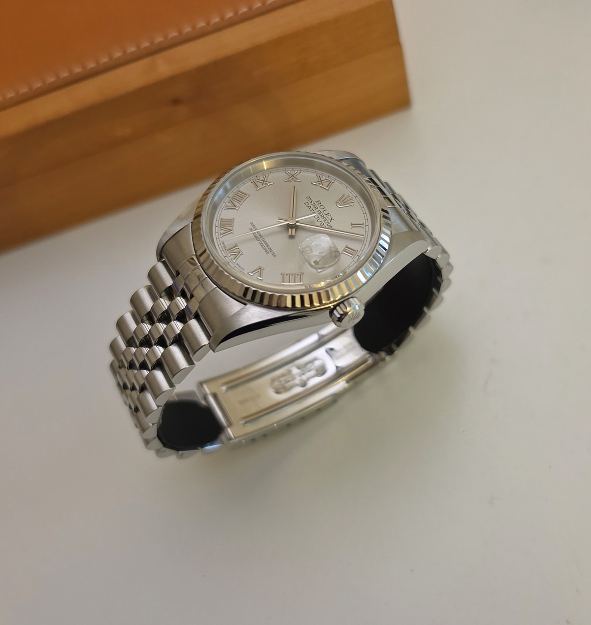 Rolex Datejust 16234 Silver Roman dial 2000 36mm
