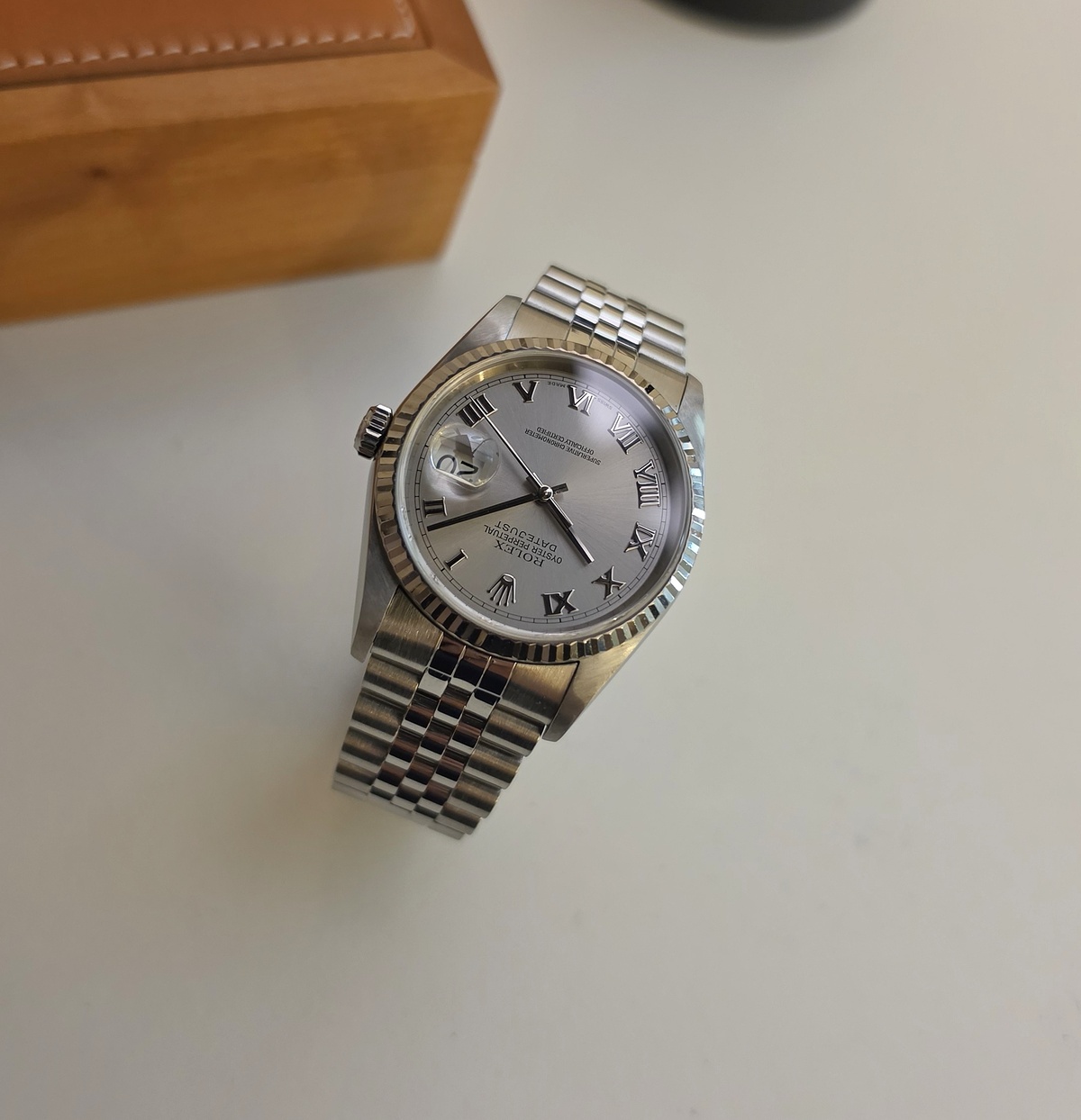 Rolex Datejust 16234 Silver Roman dial 2000 36mm