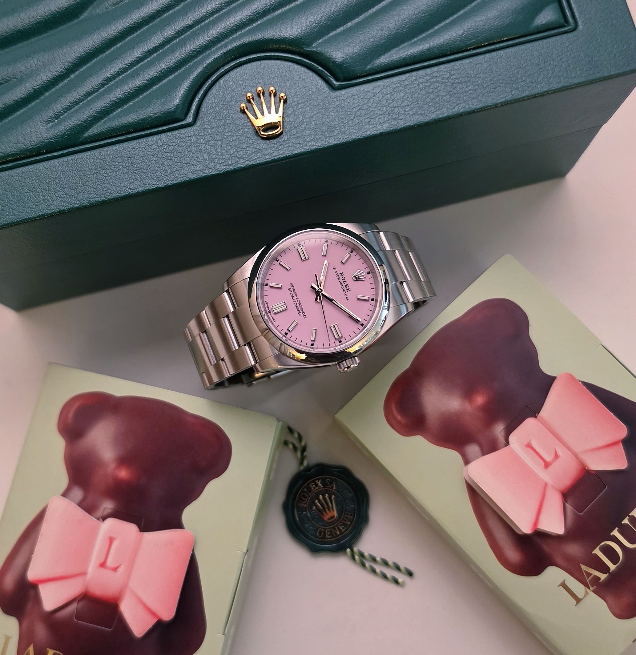 Rolex OP Oyster Perpetual 126000 36 mm candy pink Full set 2025