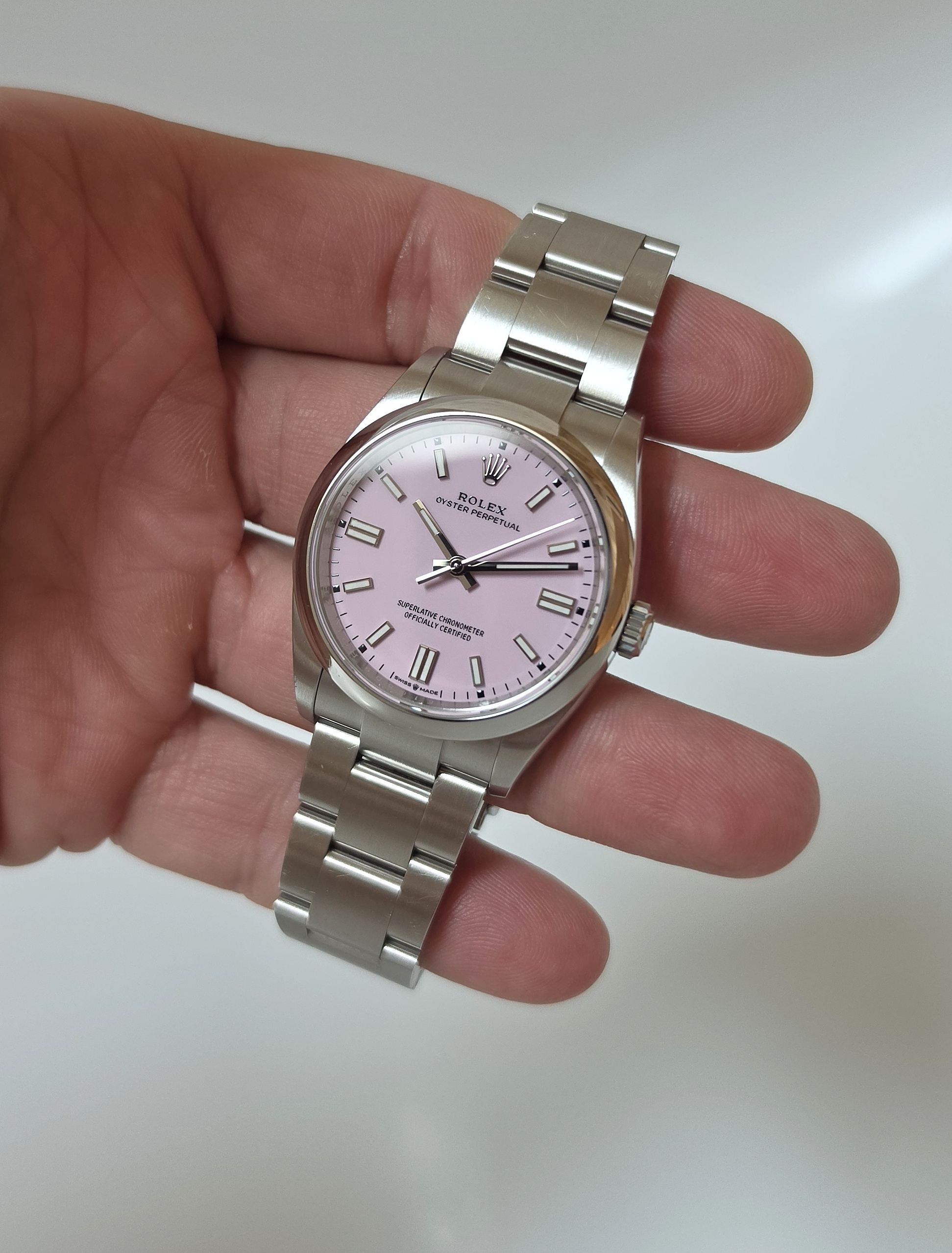 Rolex OP Oyster Perpetual 126000 36 mm candy pink Full set 2025