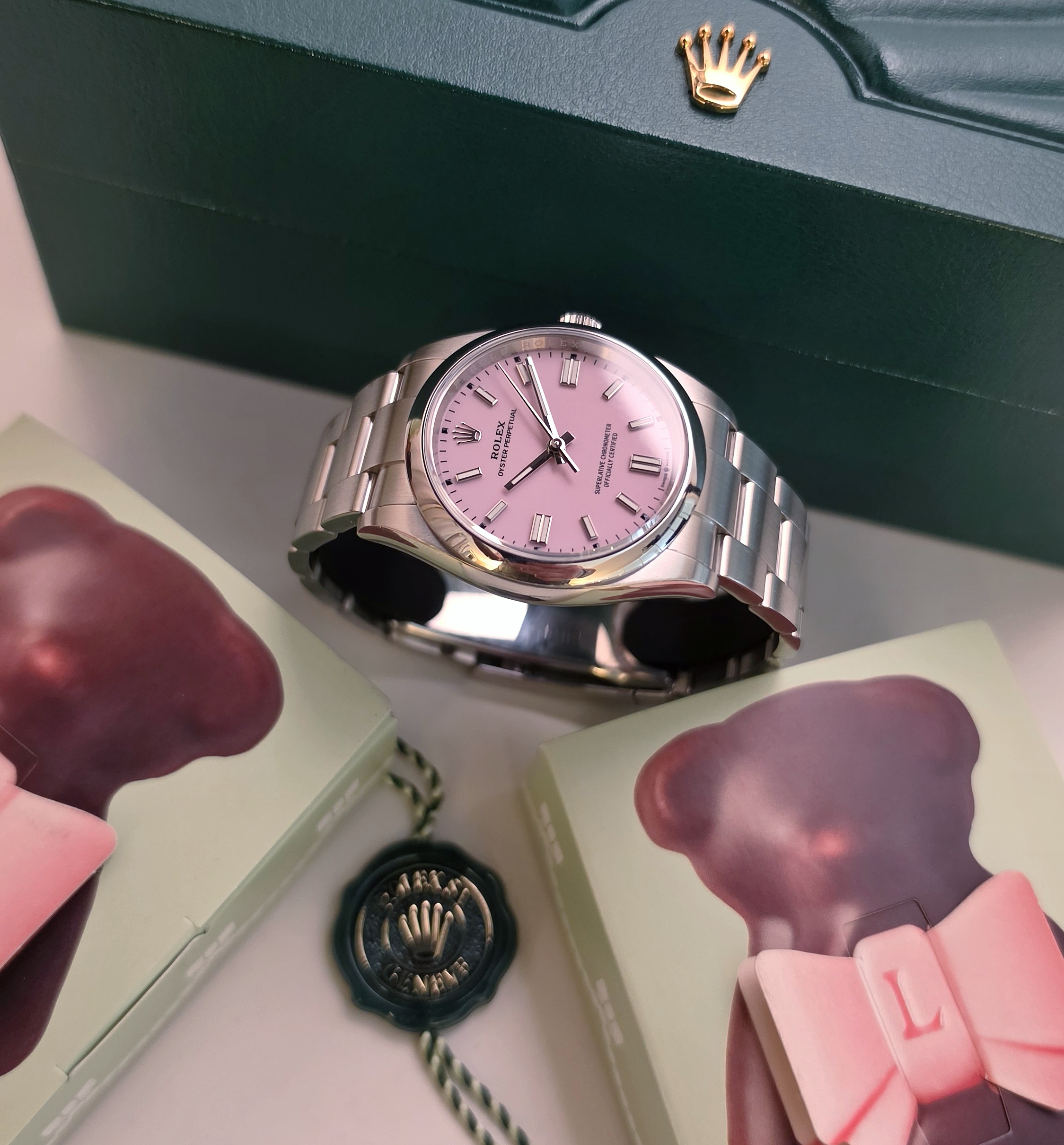Rolex OP Oyster Perpetual 126000 36 mm candy pink Full set 2025