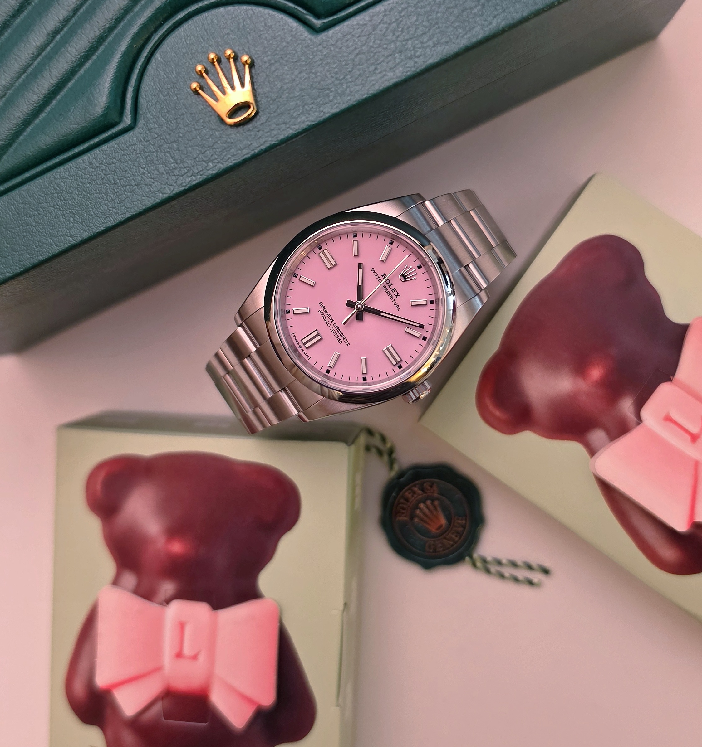 Rolex OP Oyster Perpetual 126000 36 mm candy pink Full set 2025