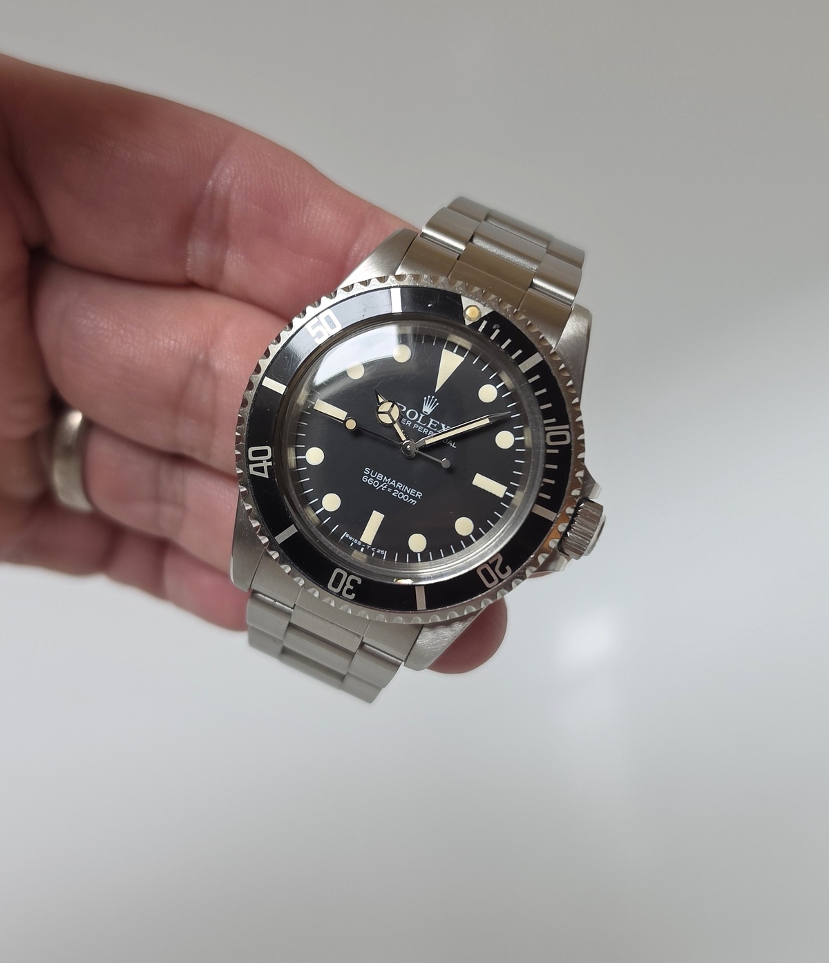 Rolex Submariner 5513 vintage Maxi Dial MK5 1984