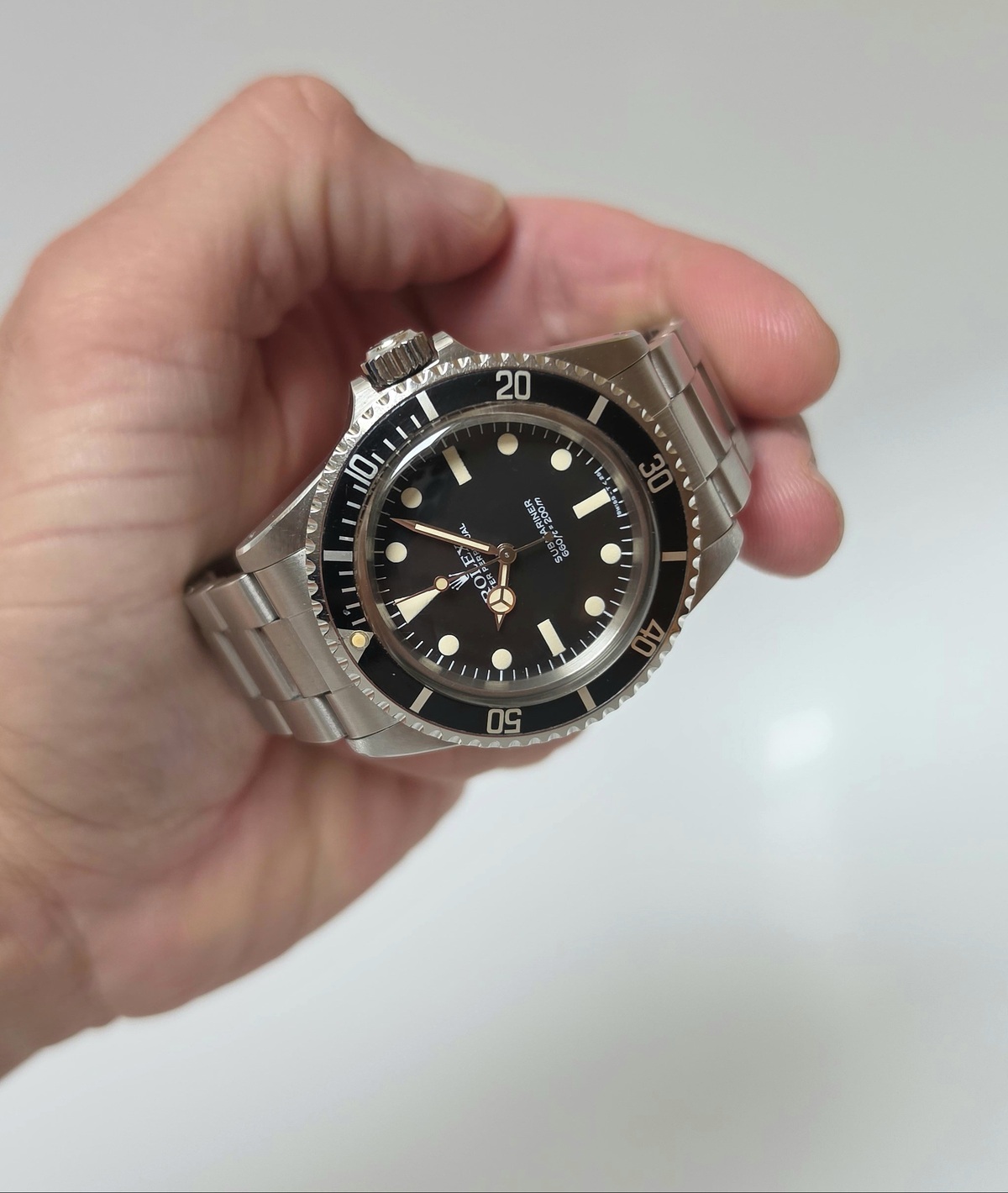 Rolex Submariner 5513 vintage Maxi Dial MK5 1984