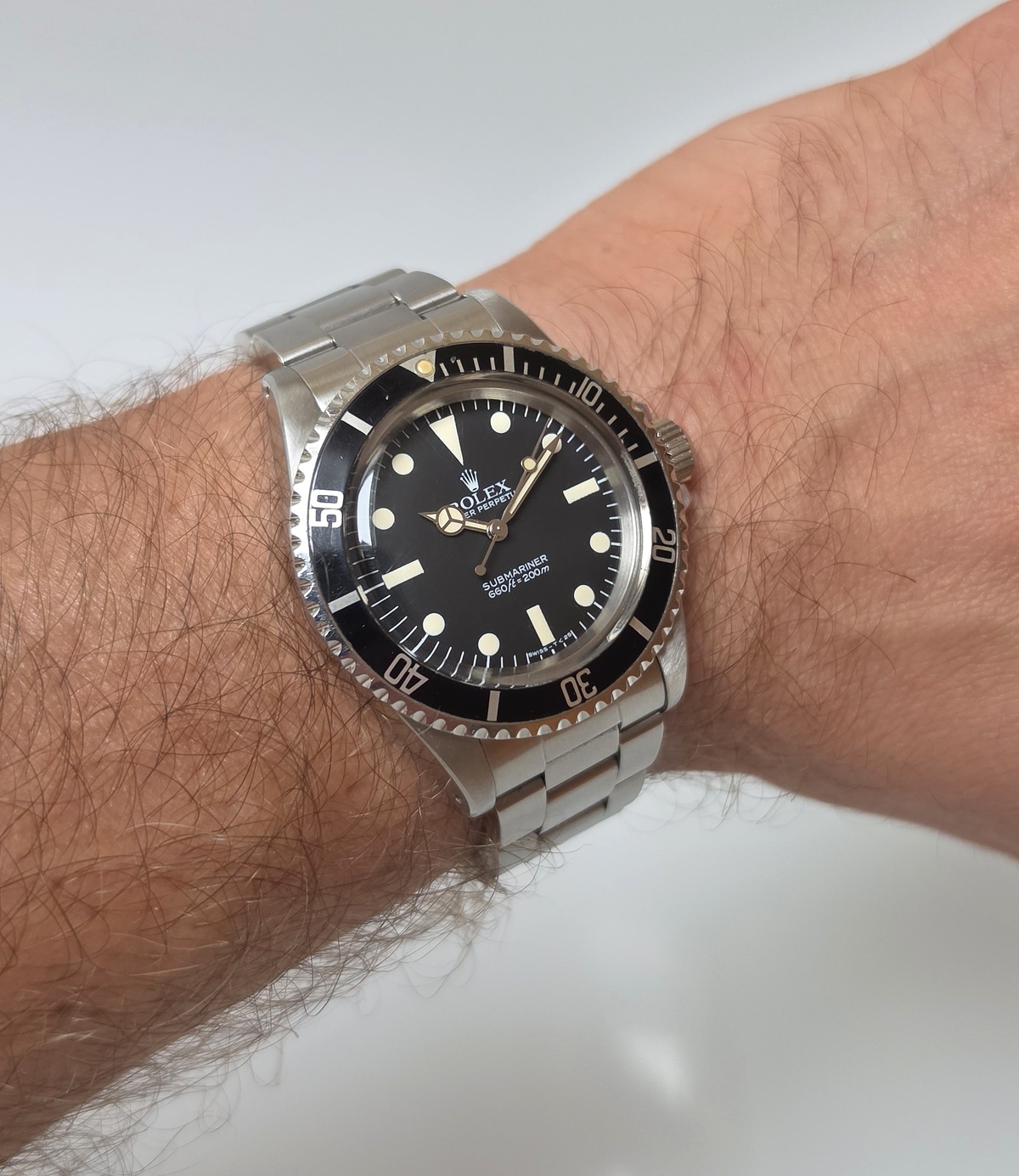 Rolex Submariner 5513 vintage Maxi Dial MK5 1984