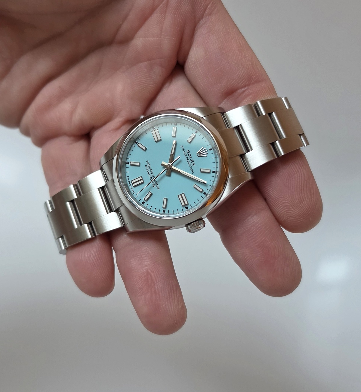 Rolex OP Tiffany Blue 36mm Oyster Perpetual 126000 Full set 2023