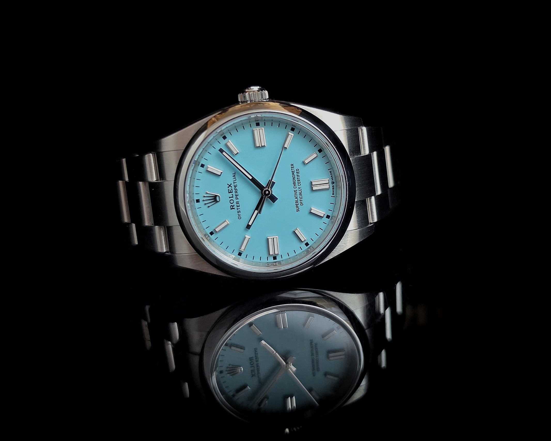 Rolex OP Tiffany Blue 36mm Oyster Perpetual 126000 Full set 2023