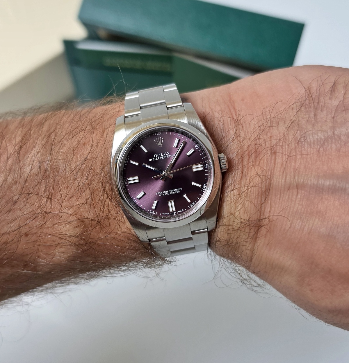 Rolex Oyster Perpetual 36 Grape Full set 2017