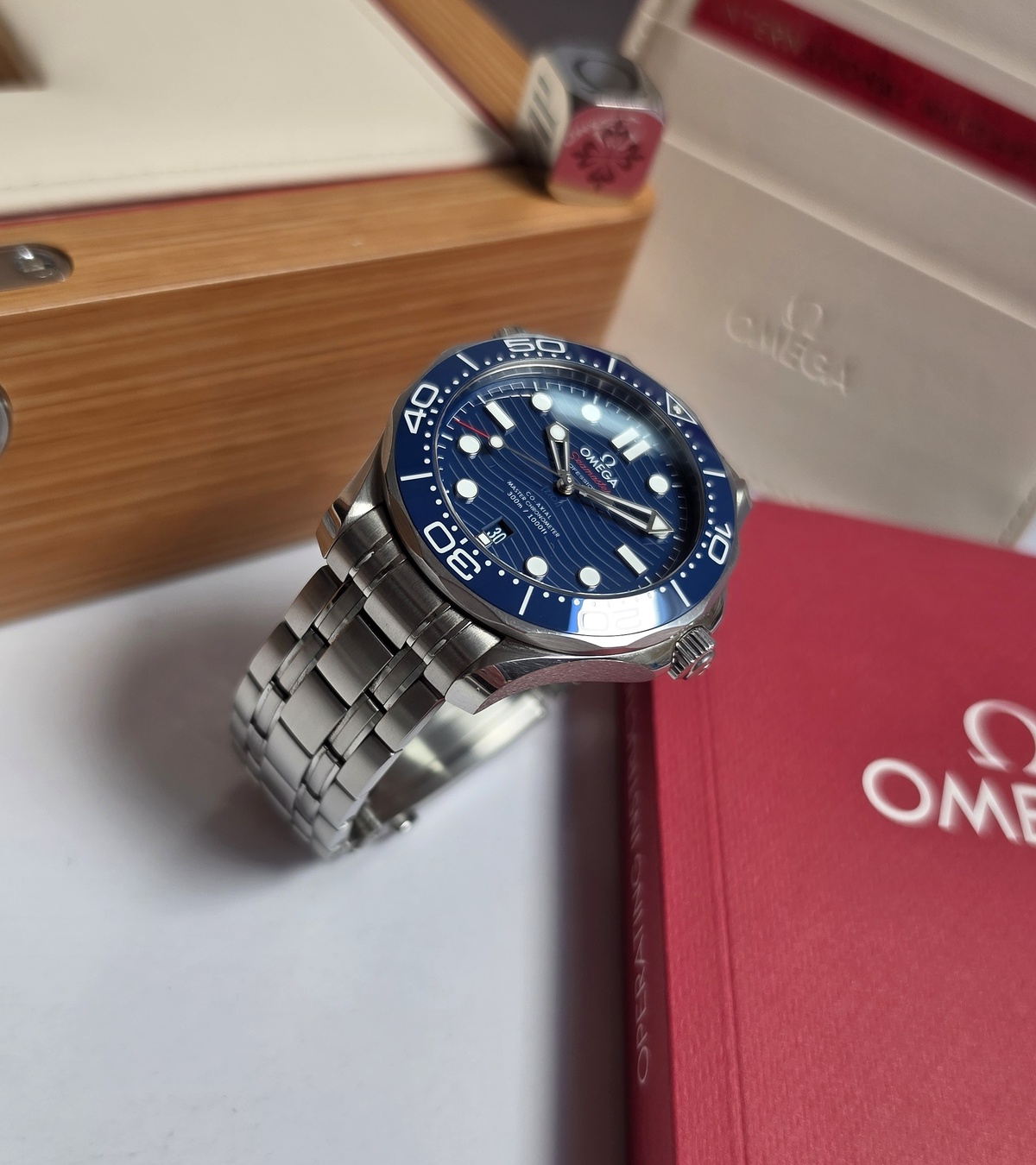 Omega Seamaster 300M Diver blue 210.30.42.20.03.001 Full set 2024