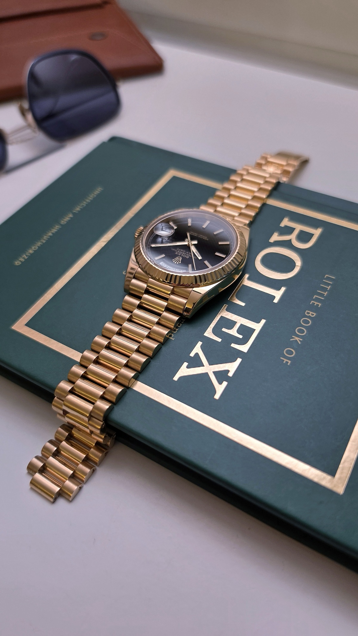 Rolex Day-date 40mm 228238 Full set 2016 Black waffle dial